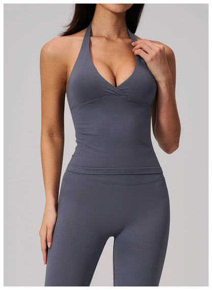 Apex Ritual – Summer Seamless Yoga Bras Women – Fitness Halter Sports Bra Gym Crop Top Shockproof