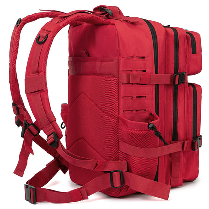 25L/45L Tactical Backpack Outdoor for Women/men Laser Cut Molle Hiking 3Day pack School Bag Gym Rucksack with Dual Cup Holder