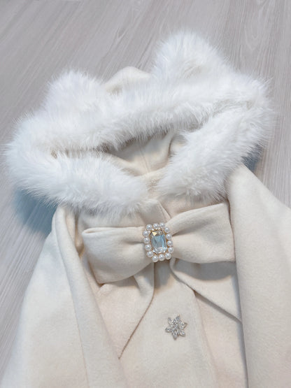 Women's Lolita Cat-Ear Wool Cape