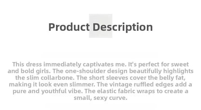 Women's One-Shoulder Knit Mini Dress