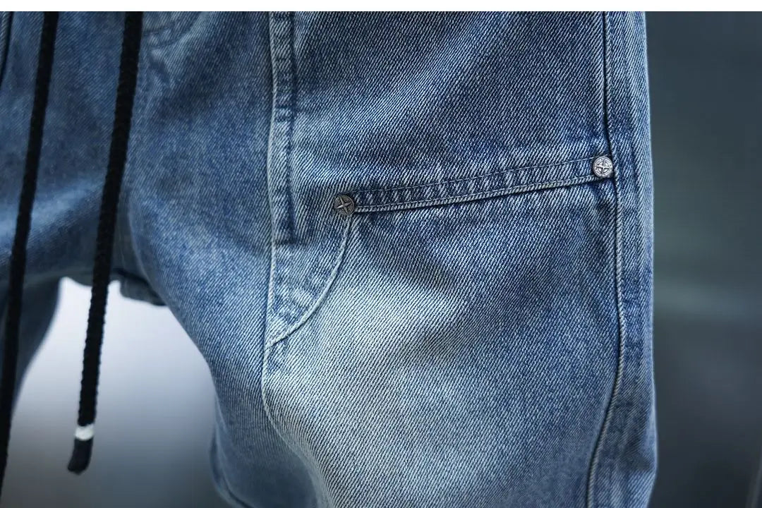 Fashionable Harem Jeans Outdoor Casual Men's Trousers Luxury Brand Men Clothing