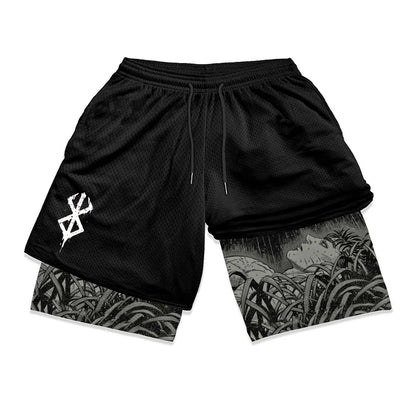Apex Ritual – Men's 2-in-1 Training Shorts – Quick-Dry Double-Layered Gym Running Shorts