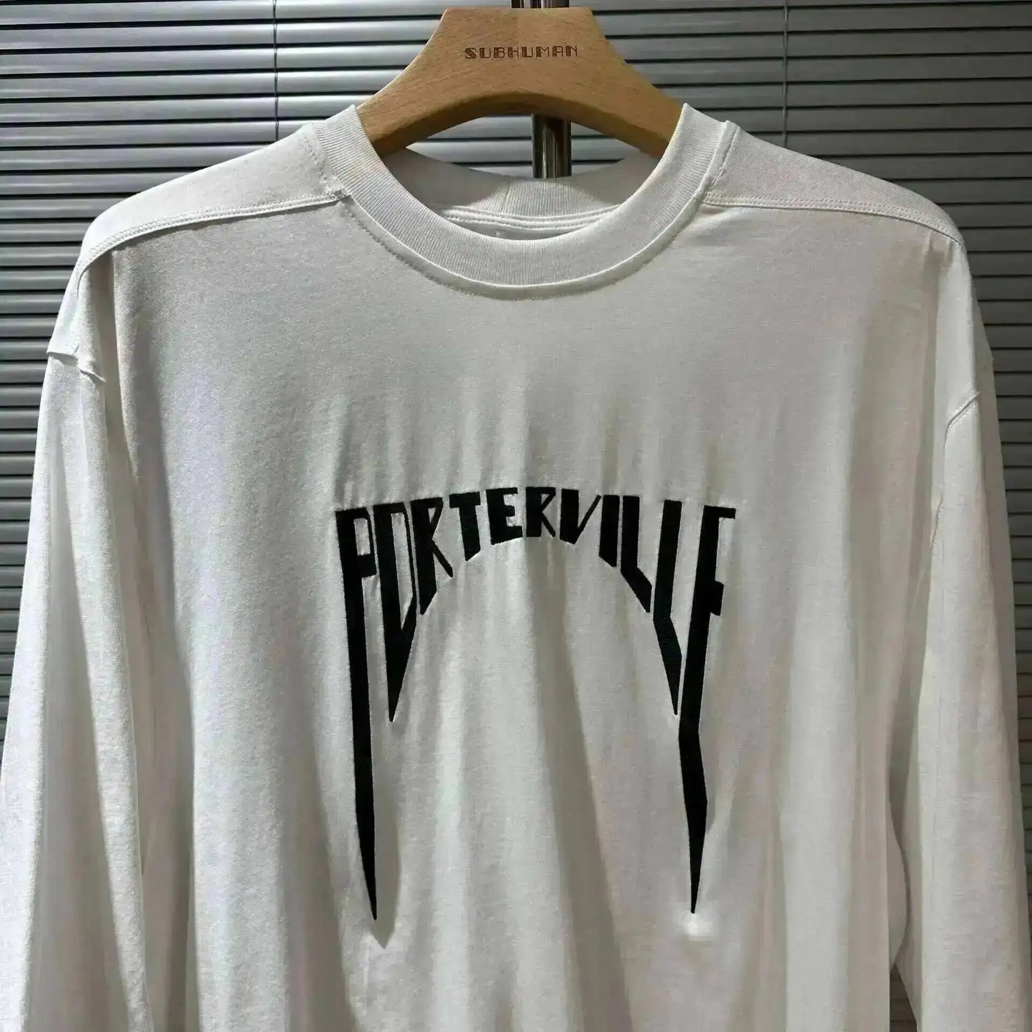 HKSH Summer Men's Tide Dark High Street Trendy Letters Print T-shirt Women Round Collar Cotton Oversized Loose Short Tees HK3578