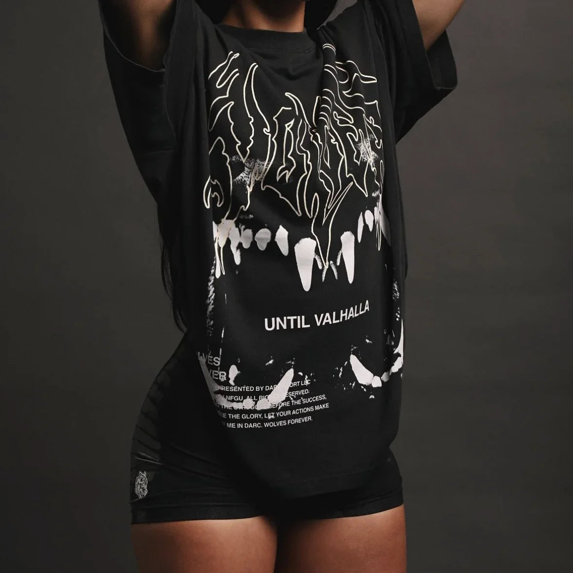 Women's Wolf Graphic Cotton Training T-Shirt