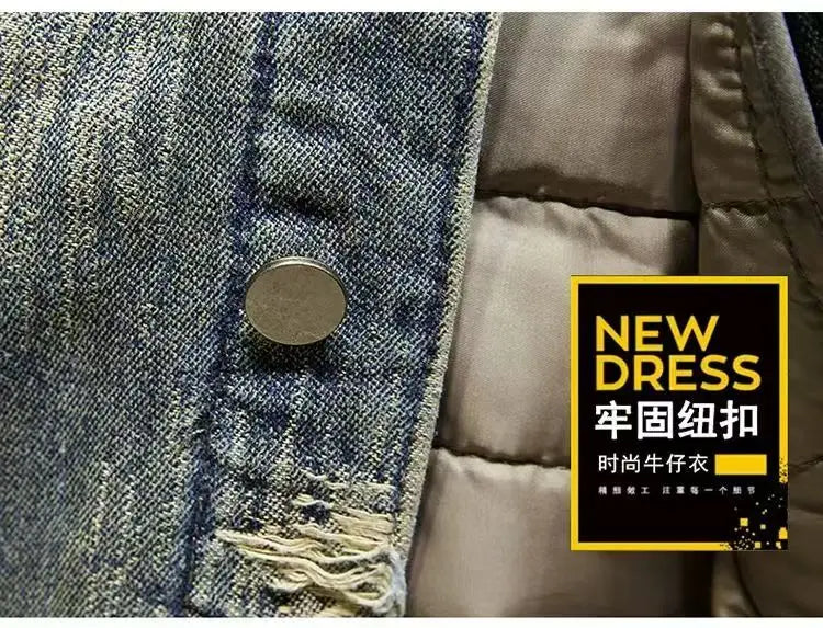 Spring Autumn New American Denim Coats Set Classic  retro Cowboy Jeans Trendy Two-Piece Sets Versatile Outerwear Casual Jacket