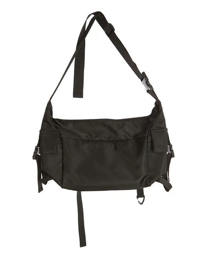 Shopper Nylon Shoulder Gothic Black Crossbody Messenger Tote Bags For Men Women's Hip Hop Techwear Satchel Waist Goth Postman