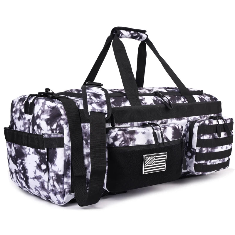 Apex Ritual 50L Travel Duffle Backpack – Gym Bag with Shoe Compartment & Wet Pocket