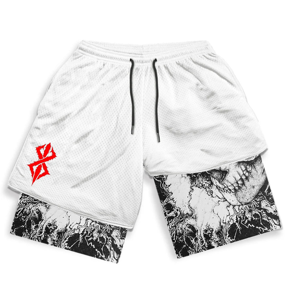 Apex Ritual – Men's 2-in-1 Training Shorts – Quick-Dry Double-Layered Gym Running Shorts