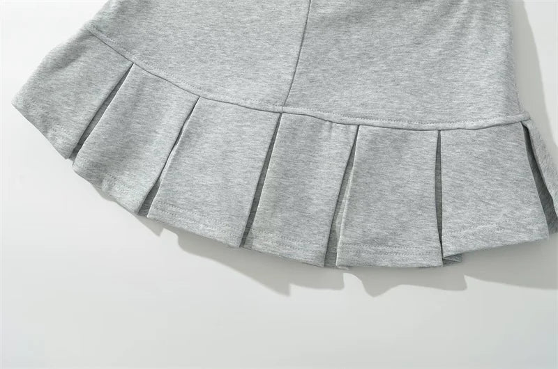 Women's Y2K Low-Rise Pleated Skort