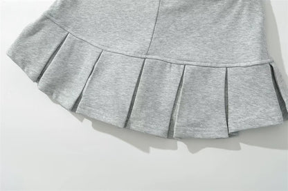 Women's Y2K Low-Rise Pleated Skort