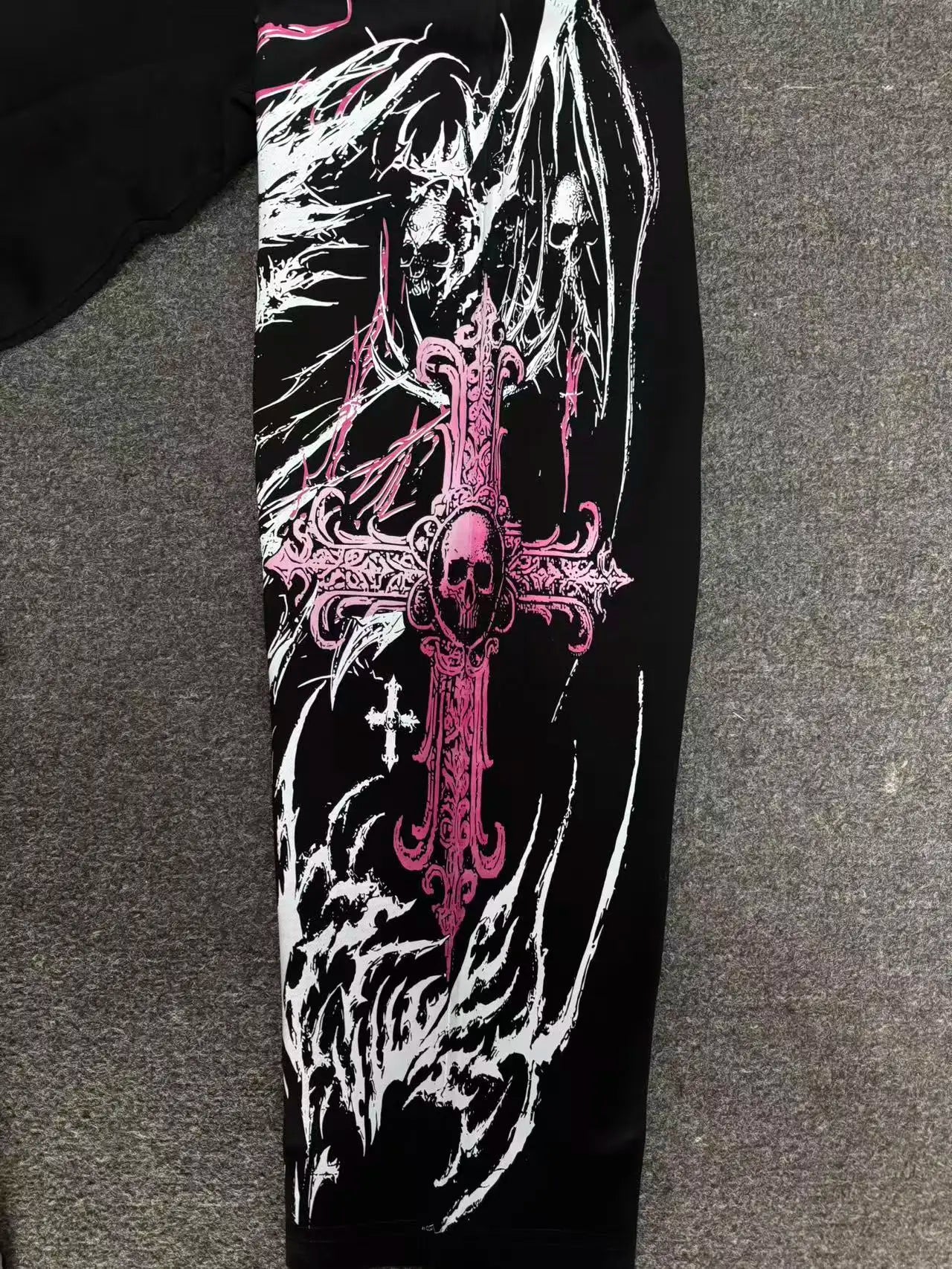 Breathedivinity American-style street workout casual loose-fit printed cotton long pants