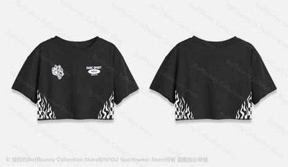 DARC SPORT Pure Cotton Short Sleeve Casual Multi-Functional Women's Yoga Training Running T-Shirt