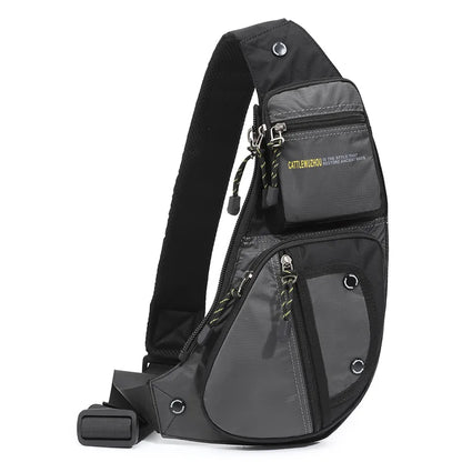 2025 New Men's Oxford Cloth Crossbody Bag Casual Single Shoulder Bag Fashionable Street Style Leisure Chest Bag for Men