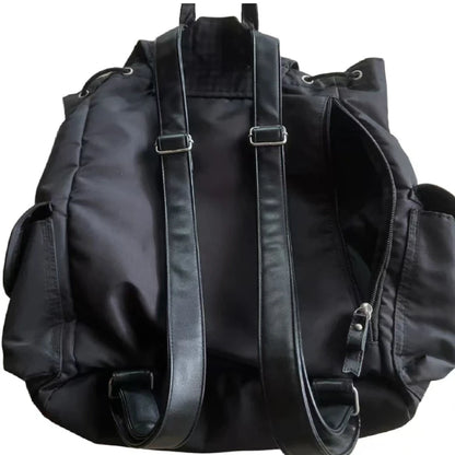 Y2k Aesthetic Fashion Heart Pocket Backpack Streetwear Vintage Casual Schoolbags Women All Match Trendy Backpacks for Students