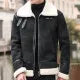 Fashion Solid Slim Korean Style Leather Coat Fleece Jacket Men Leather Jacket Winter Faux Fur Collar Windproof Warm Clothing