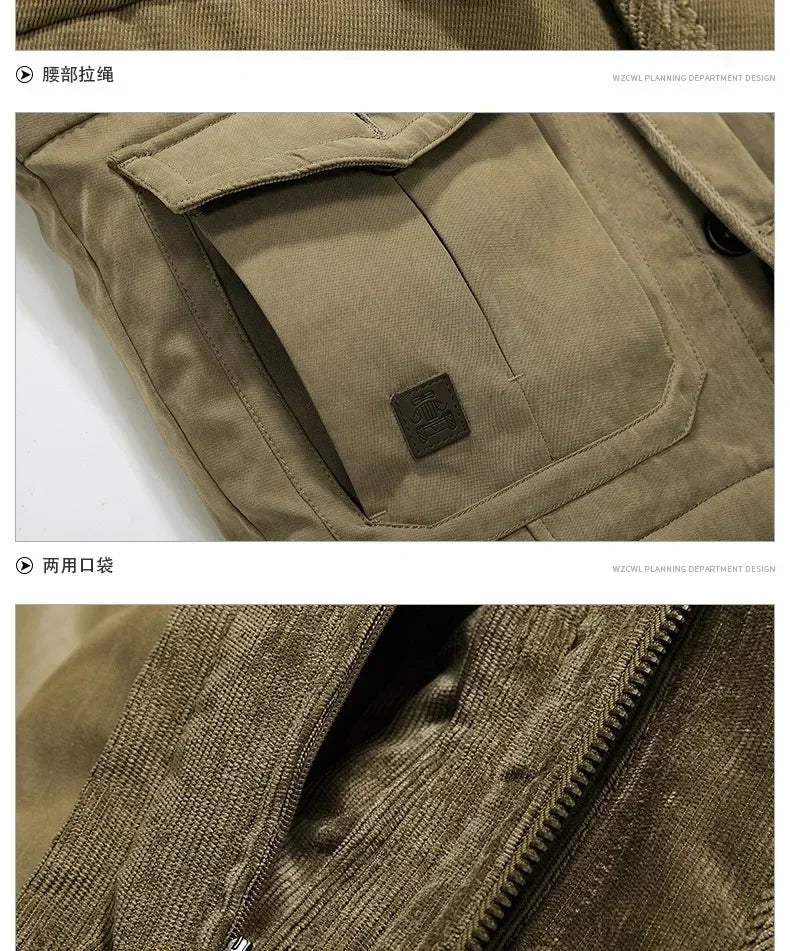 Thermal Hooded Casual New Coat Thermal Thick Jacket Men Military New Jacket Parkas Winter Men's Pile Jacket Outdoor Coat Men's
