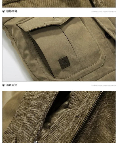 Thermal Hooded Casual New Coat Thermal Thick Jacket Men Military New Jacket Parkas Winter Men's Pile Jacket Outdoor Coat Men's