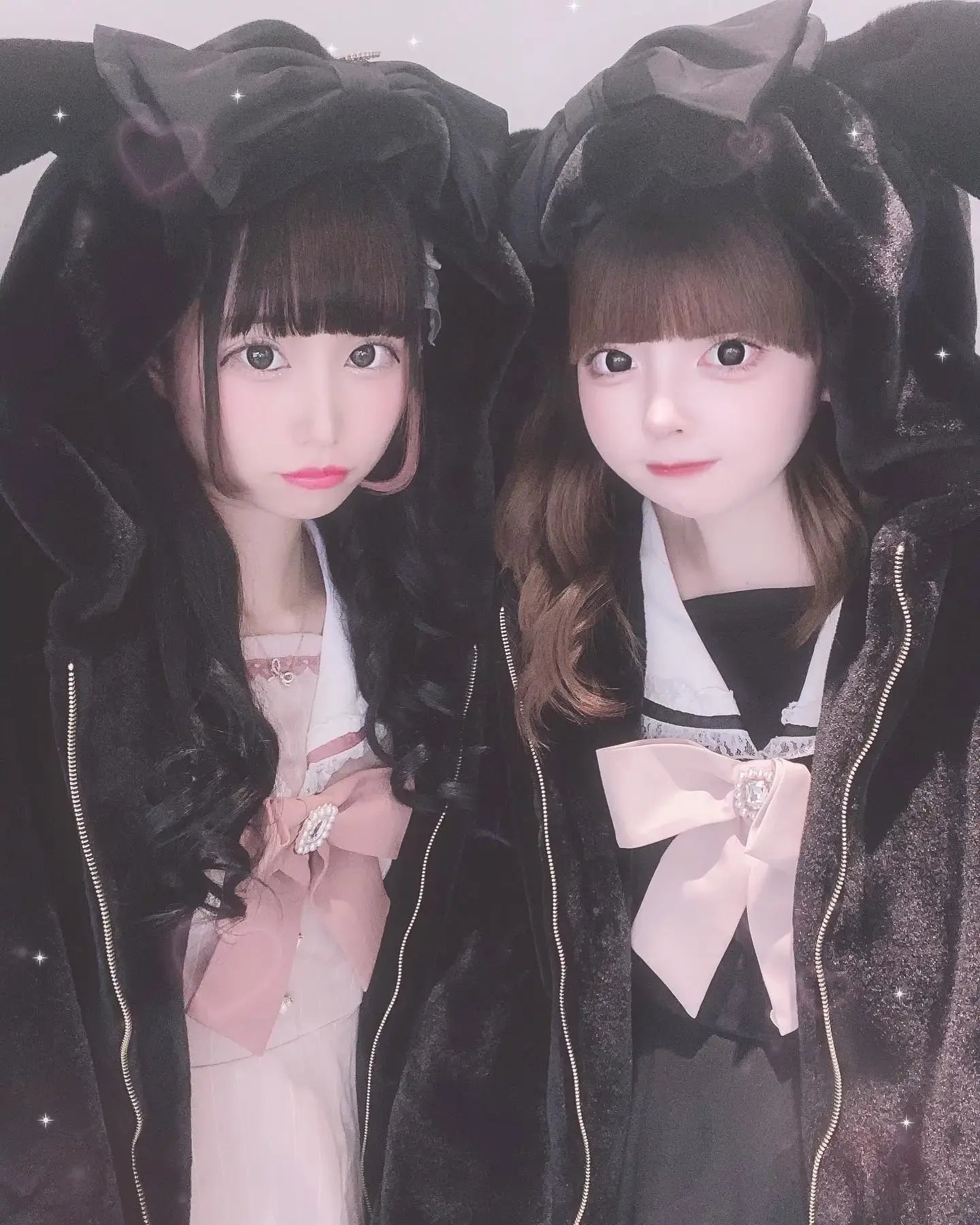 High Quality Japanese Winter New Sweet Cute Mine Cute Rabbit Ear Plush Cotton Coat Jacket Girl Lolita Fur Coats Women Parkas