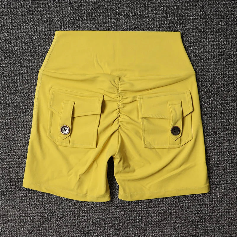 Women's Workout Slim Fit High-Waist Shorts