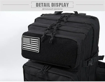 25L/45L Tactical Backpack Outdoor for Women/men Laser Cut Molle Hiking 3Day pack School Bag Gym Rucksack with Dual Cup Holder