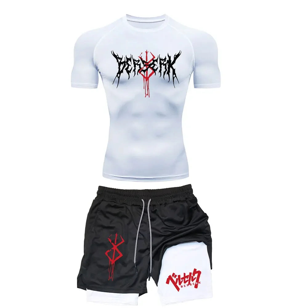 Apex Ritual Men's Compression Training Set – Breathable Top & Shorts