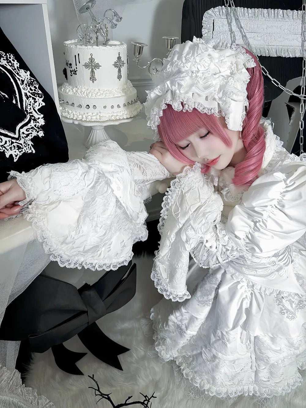 Women's Harajuku Gothic Lolita Mini Dress