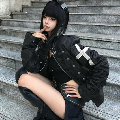 Women's Vintage Gothic Zip Jacket