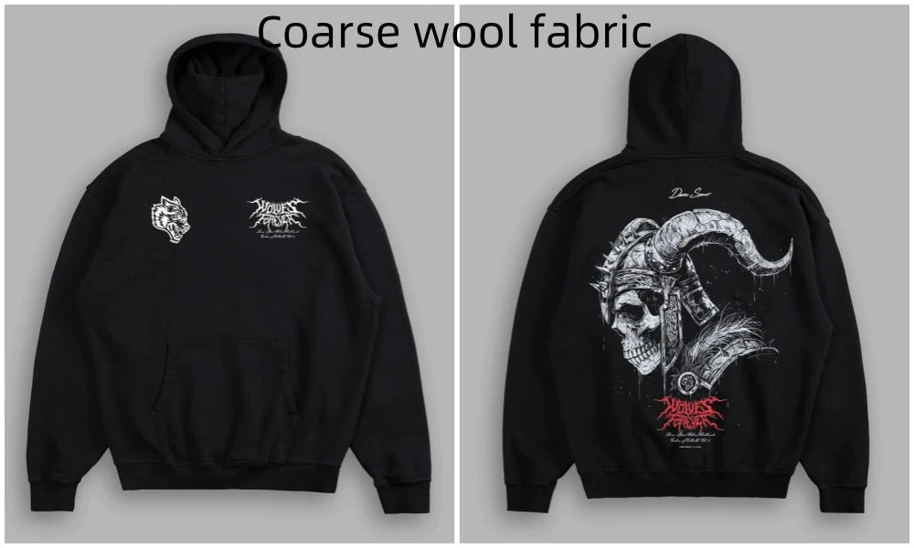 Men's Fleece-Lined Oversized Graphic Sweatshirt