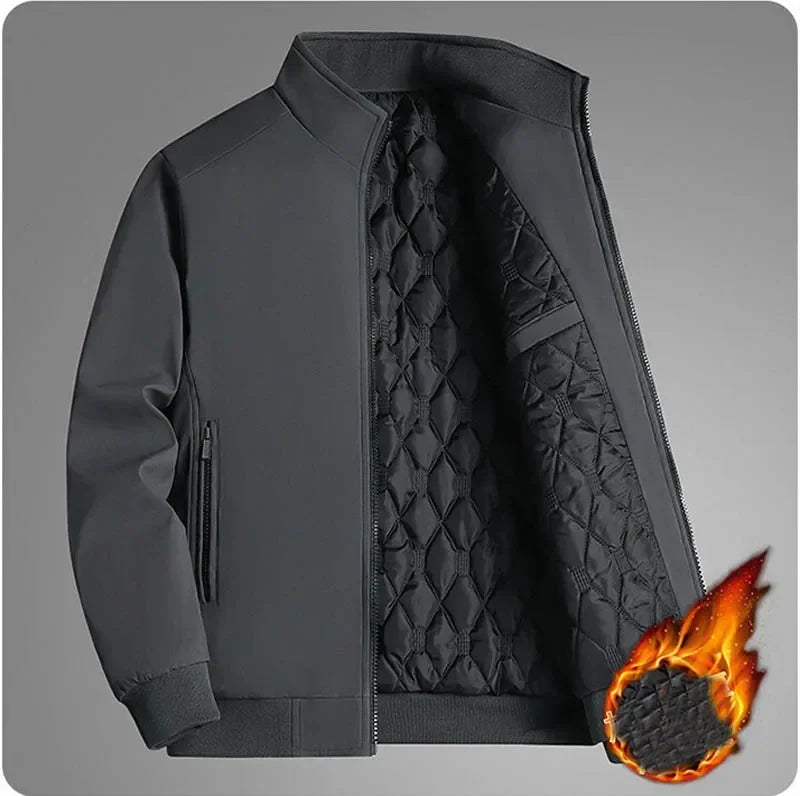 Men Windbreaker Streetwear Winter Fleece Jackets Plus Size 6XL 7XL 8XL Thicken Warm Varsity Jacket Coat For Men Parkas Overcoats