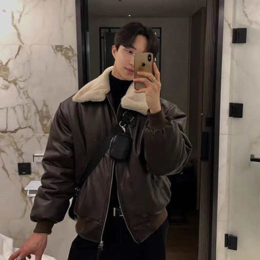 Men's Streetwear Leather Jacket