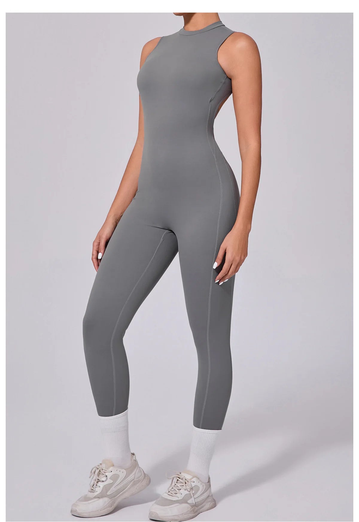 Women's Workout Black Jumpsuit