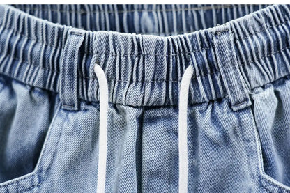 Fashionable Street Jeans Cool Zipper Harem Jeans High Quality Luxury Brand Men Clothing