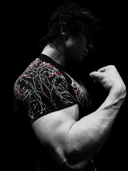 Muscular Men Trendy FitnessTShirt，Adopt American-Style Trendy Brand Sports Quick-Dry Breathable Short SleevesTShirt。