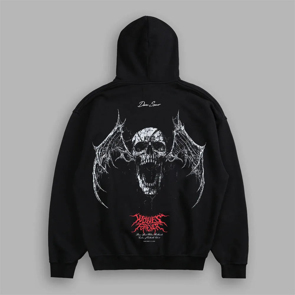 Men's Fleece-Lined Oversized Graphic Sweatshirt