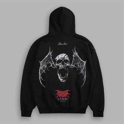 Men's Fleece-Lined Oversized Graphic Sweatshirt