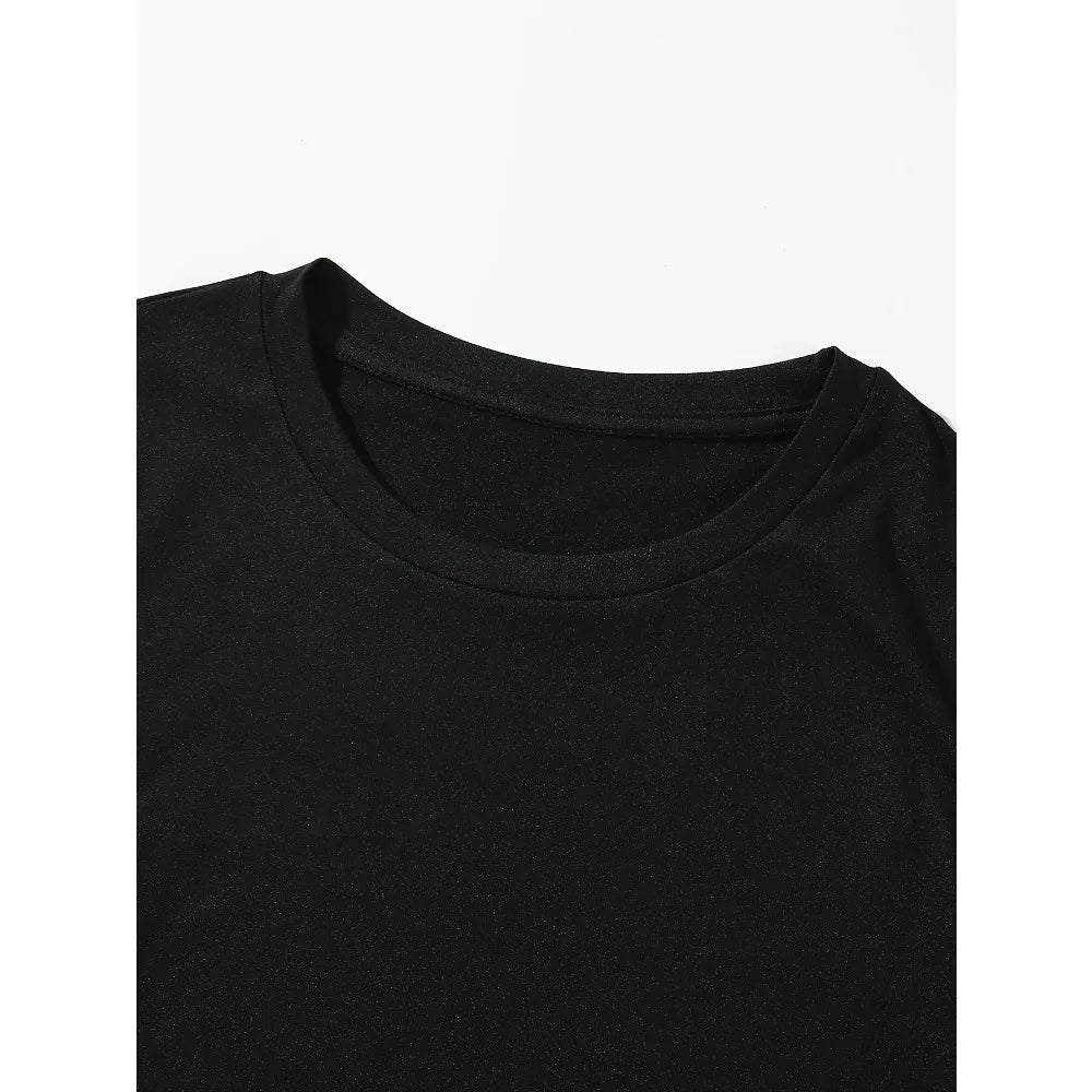 Women's Oversized Skull Graphic Casual T-Shirt