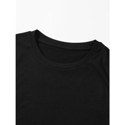 Women's Oversized Skull Graphic Casual T-Shirt