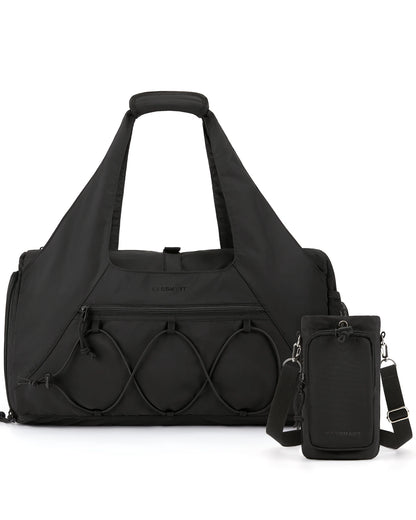 BAGSMART Gym Bag for Women Lightweight Duffel with Shoe Compartment Yoga Travel Tote Bag with Wet Pocket