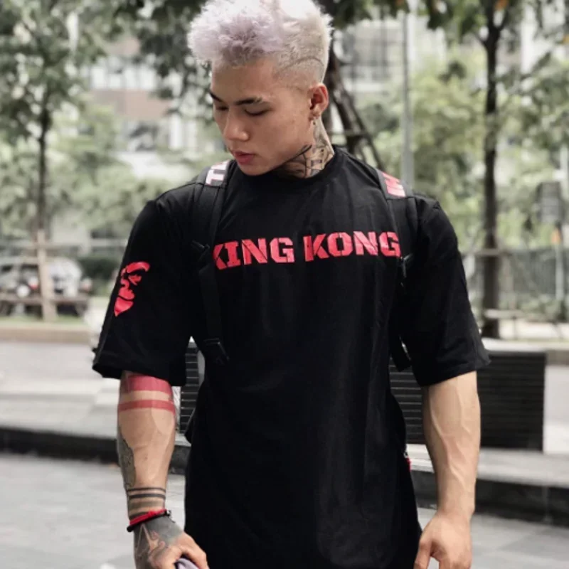 casual sportswear men sports short sleeved T-shirt men summer loose cotton - APEX RITUAL men's t-shirts