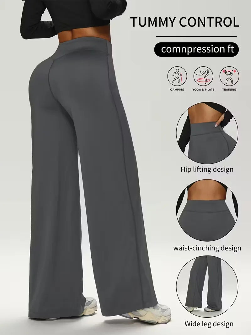 Women's Workout Wide-Leg Slim Fit Yoga Pants