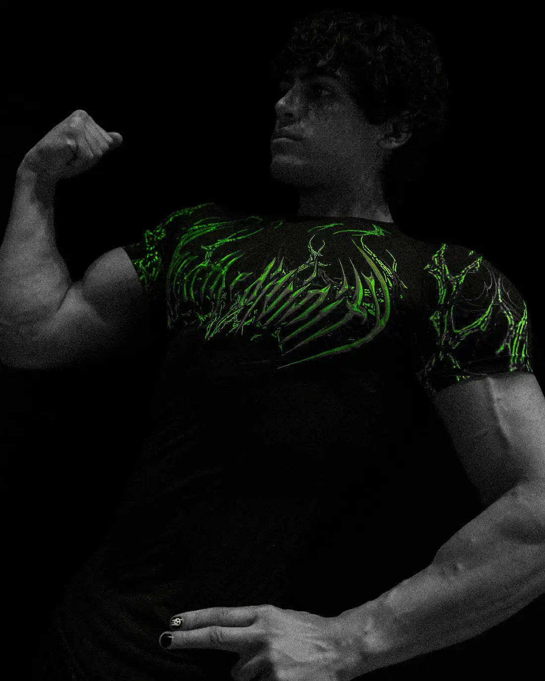 Breathedivinity Fitness Compression High-Elastic Training Short-Sleeved Quick-Dry T-Shirt