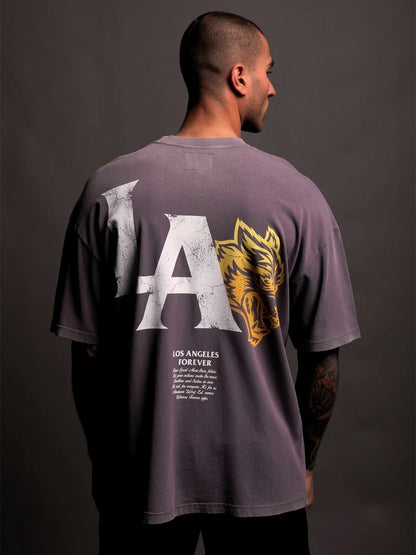 DARC SPORT Printed Loose Round-neck T-shirt for Men - New Style Casual Shirt with Long Sleeve