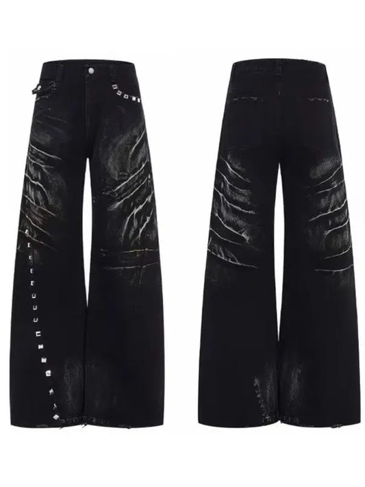 Black Jeans Women Vintage High Waisted Cargo Jeans Straight Summer Casual - APEX RITUAL women's jeans