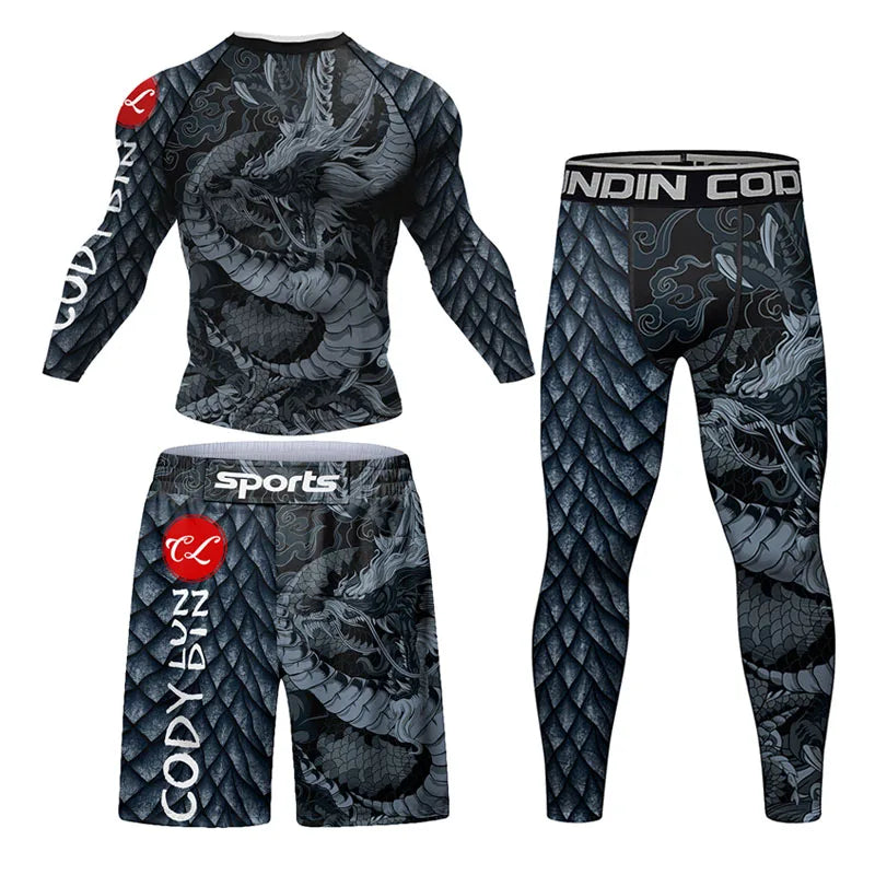 Apex Ritual Jiu-Jitsu Compression Set – Rashguard & MMA Fight Shorts