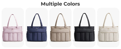 BAGSMART Tote Bag for Women Teacher Tote with Insulated Compartment Puffer Laptop Work Tote Handbags for Work Travel Gym