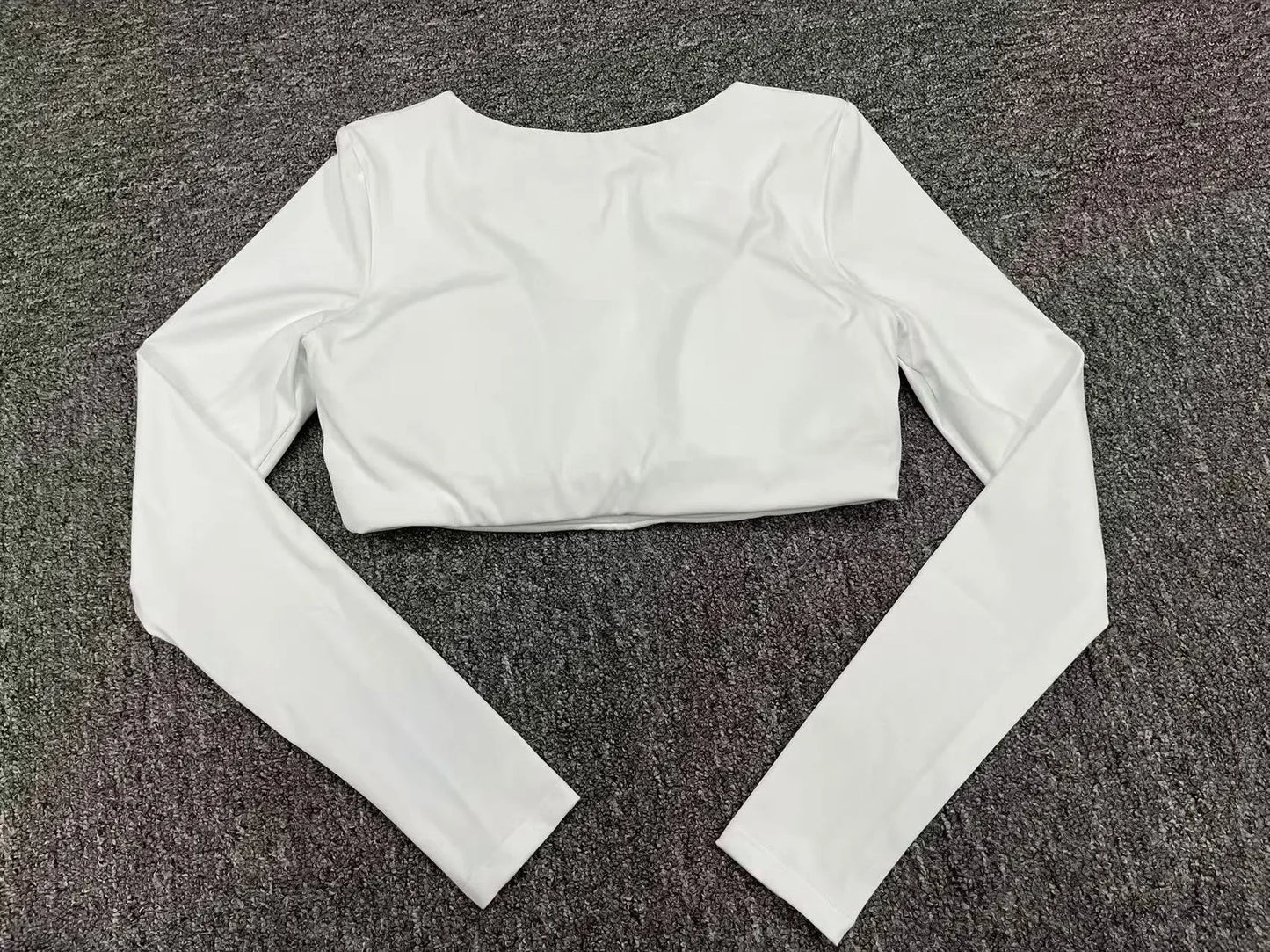 Crop Top Women Long Sleeve Tees 2026 Gym Shirt Padding Sports T-shirts Push Up Yoga Clothing Black White Blue Coffee Gray Navy