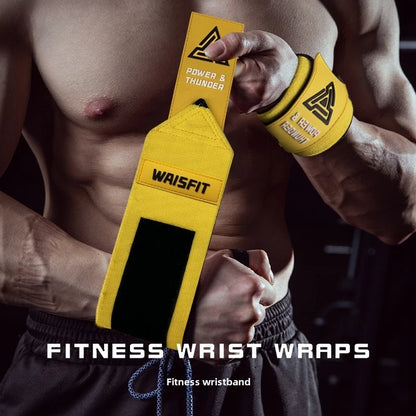 1Pair Premium Wrist Band Wrist Support Brace Strap Extra Strength Weightlifting Wrist Wrap Bandage for Fitness Gym Training Gift