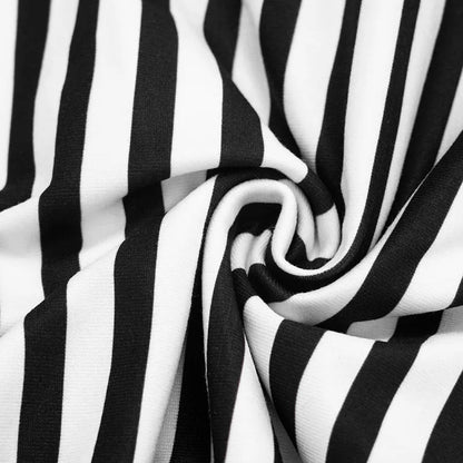 Women's Strapless Striped Bodycon Mini Dress