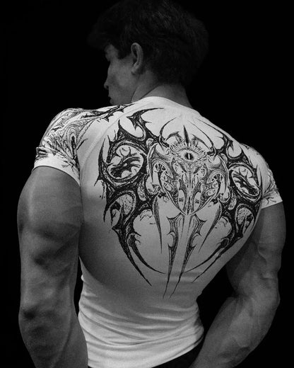 Breathedivinity Fitness Sports T-shirt with High Elasticity and Short Sleeve for Men