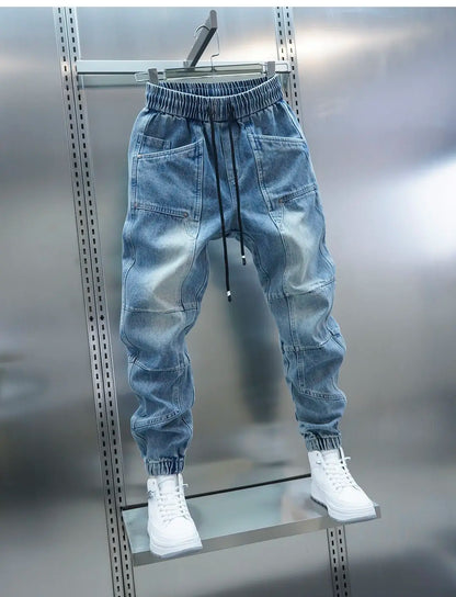 Fashionable Harem Jeans Outdoor Casual Men's Trousers Luxury Brand Men Clothing